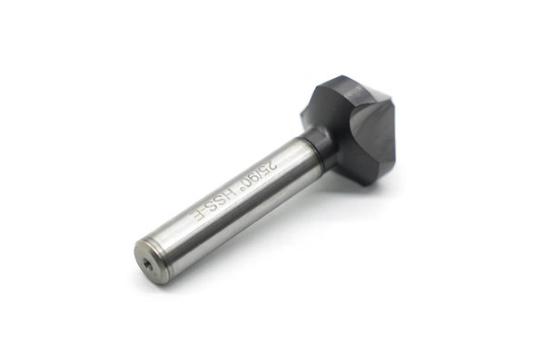 Pogłębiacz stożkowy 25 mm / 90° kobaltowy | powłoka TiAlN | chwyt walcowy | DIN 335-C HSSE - FENES 0641-261-030-140