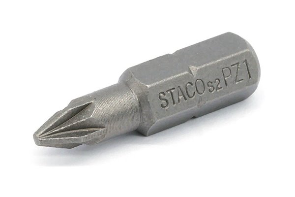 Bit udarowy PZ1, 1/4" x 25 mm, 2 szt. - STACO (20804)