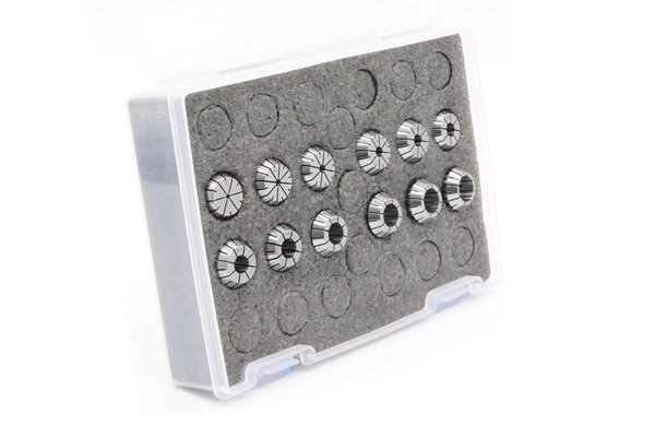 Zestaw tulejek zaciskowych ER20 | 12 sztuk | 2 - 13 mm | chwyt walcowy - DARMET