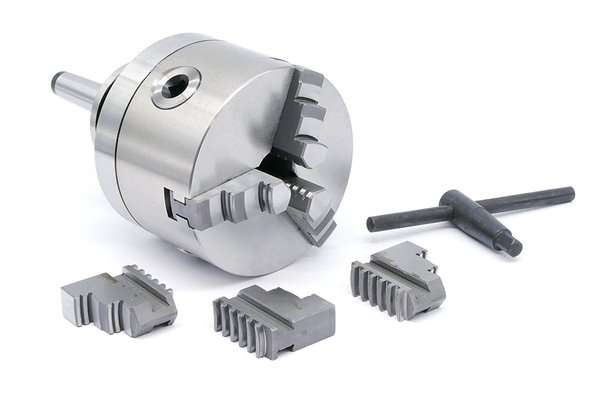 Uchwyt tokarski 100 mm | 3 - szczękowy | mocowanie stożek Morse MS2 - Darmet (DM-377)