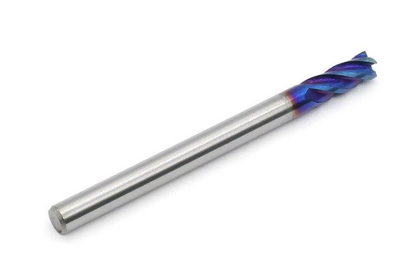 Frez 4 mm, 4-ostrzowy, BLUE, uniwersalny do 65 HRC, pełnowęglikowy VHM - DARMET 40411504B