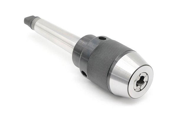 Uchwyt wiertarski bezkluczykowy samozaciskowy 0,5 - 10MM | zintegrowany z trzpieniem | gwint | płetwa wkręcana w zestawie - Morse MK2 - DARMET