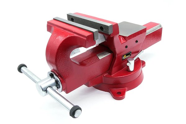 Imadło ślusarskie | szczęki ząbkowane 150 mm | z podstawą obrotową 360° - FORWARD FSV06