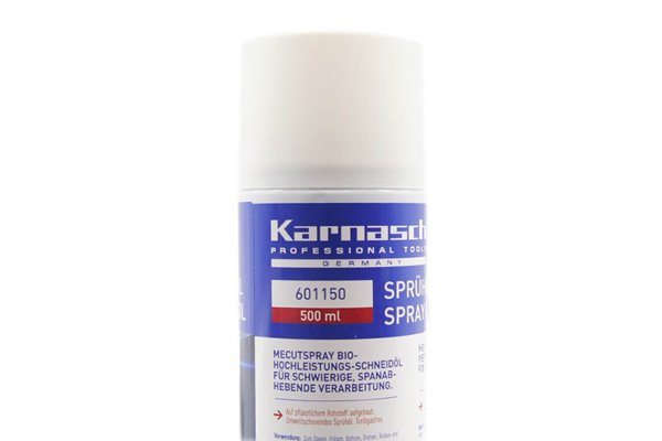 Olej w sprayu do obróbki skrawaniem, cięcia i wiercenia, pojemność 500 ml - KARNASCH 601150