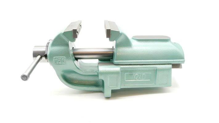 Imadło ślusarskie 150 mm z prowadzeniem pryzmowym typ 1240-150 - BISON 321240170000