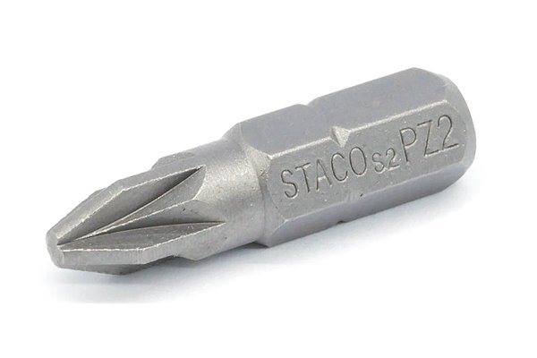Bit udarowy PZ2, 1/4" x 25 mm, 2 szt. - STACO (20805)