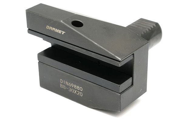 Uchwyt narzędziowy VDI 30 typ B8 | odwrócony poprzeczny lewy długi | do noży tokarskich 20 mm | B8.D30.H20 - Darmet