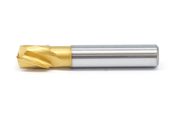 Frez trzpieniowy do metalu 14 mm | 2-ostrzowy | do rowków na wpusty | krótki walcowo-czołowy | chwyt walcowy DIN327-B K HSS TiN Golden Line - FENES 0641-556-100-275