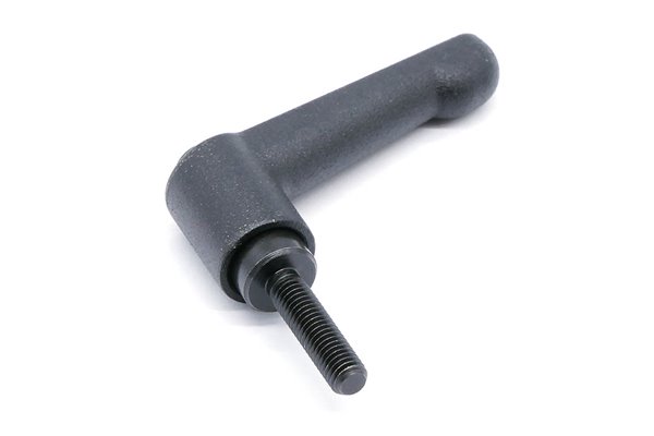 Rękojeść nastawna dźwignia z trzpieniem gwintowanym GN300-45-M5-20-SW, kolor czarna - ELESA+GANTER