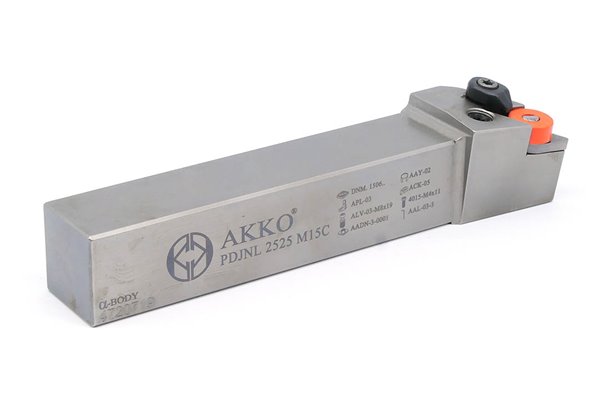 Nóż tokarski składany do toczenia zewnętrznego | Składak PDJNL 2525 M15C | Lewy - AKKO