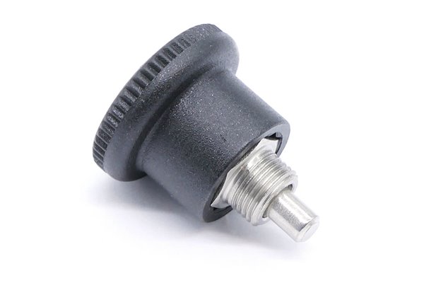 Trzpień ustalający pokrętło czarne ze stali nierdzewnej GN822-4-B-NI - ELESA+GANTER