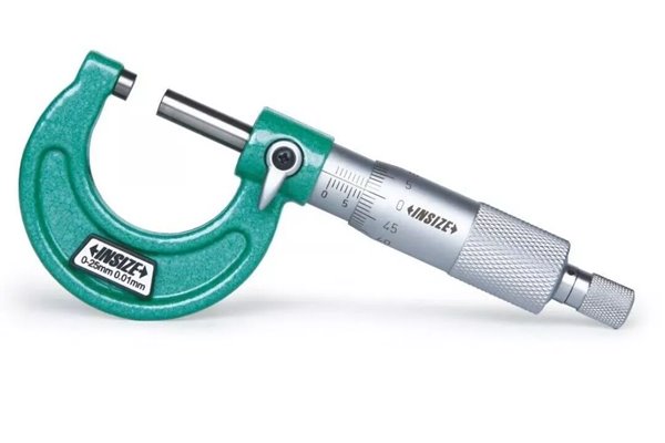 Mikrometr zewnętrzny 0-25 mm | Rozdzielczość: 0,01 mm | analogowy - INSIZE 3203-25A