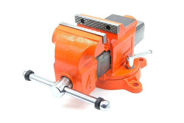 Imadło ślusarskie | szczęki ząbkowane 100 mm | z podstawą obrotową 360° - FORWARD 30404