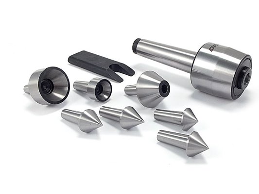Kieł tokarski obrotowy, uniwersalny z końcówkami wymiennymi - Morse MK3 (DM433)