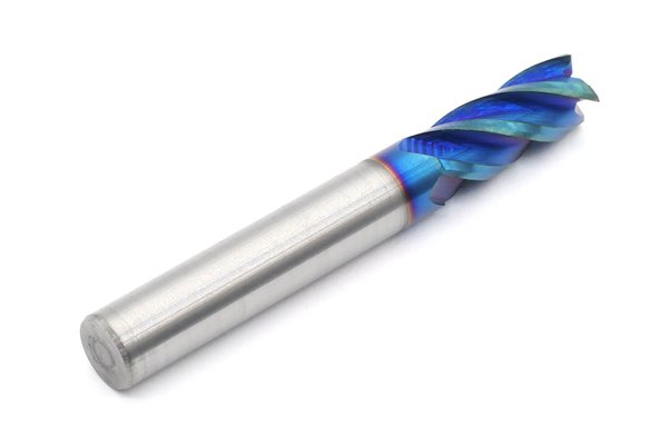 Frez 8 mm, 4-ostrzowy, BLUE, uniwersalny do 65 HRC, pełnowęglikowy VHM - DARMET 40820608B