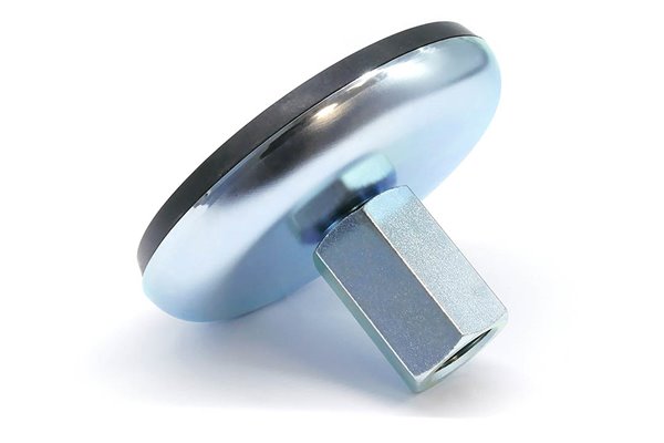 Nóżka stopa wahliwa antypoślizgowa z gwintem wewnętrznym w tulei GN 30-100-M20-62-A1-X - ELESA+GANTER