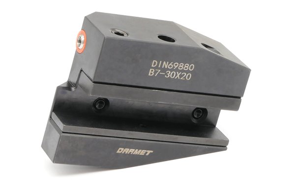 Uchwyt narzędziowy VDI 30 typ B7 | odwrócony, prawy, długi | do noży tokarskich 20 mm | B7.D30.H20 - Darmet