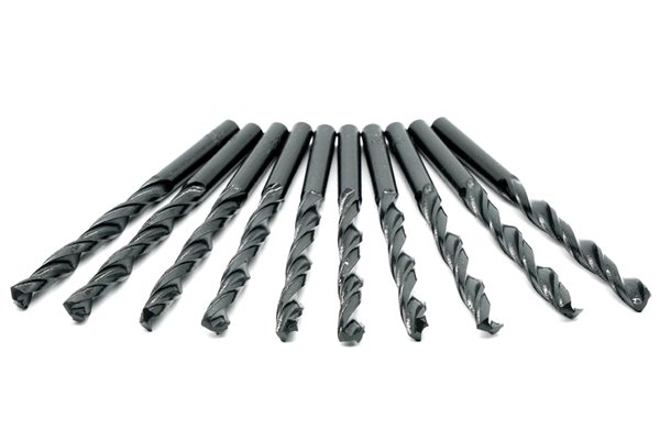 Komplet 10 szt. wierteł HSS do wiercenia w metalu