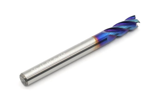 Frez 5 mm, 4-ostrzowy, BLUE, uniwersalny do 65 HRC, pełnowęglikowy VHM - DARMET 40513505B