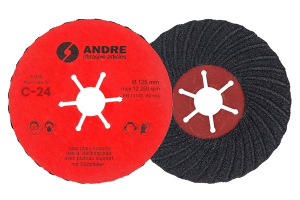 Tarcza fibrowa - 127MM x 22,2MM, ziarnistość C24 - ANDRE (820005)