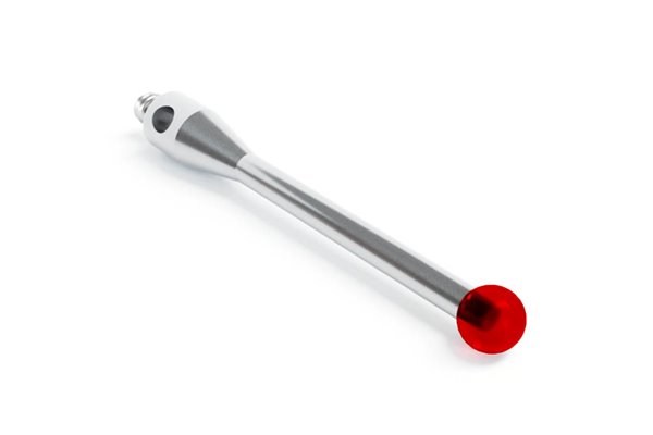 Trzpień pomiarowy prosty M2 | średnica 2,5 mm | długość 20 mm | rubinowa kulka | efektywna długość robocza 16,5 mm | ZAMIENNIK RENISHAW A-5000-7804 - DARMET