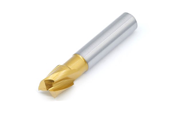 Frez trzpieniowy do metalu 14 mm | 2-ostrzowy | do rowków na wpusty | krótki walcowo-czołowy | chwyt walcowy DIN327-B K HSS TiN Golden Line - FENES 0641-556-100-275