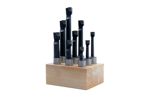 Zestaw lewych noży do głowicy wytaczarskiej 10-125 mm,  GWZN-50L