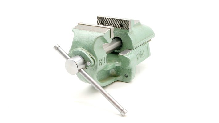 Imadło ślusarskie 80 mm z prowadzeniem pryzmowym typ 1240-80 - BISON
