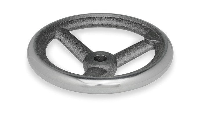 Koło ręczne wieloramienne żeliwne bez rękojeści DIN950-GG-180-B16-A- ELESA+GANTER