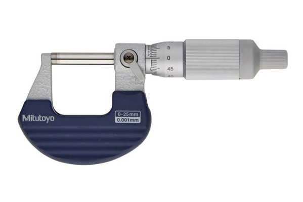 Mikrometr zewnętrzny z izolowanym kabłąkiem i z grzechotką w bębnie 0-25 mm |  Rozdzielczość: 0,001 mm | analogowy - MITUTOYO 102-707