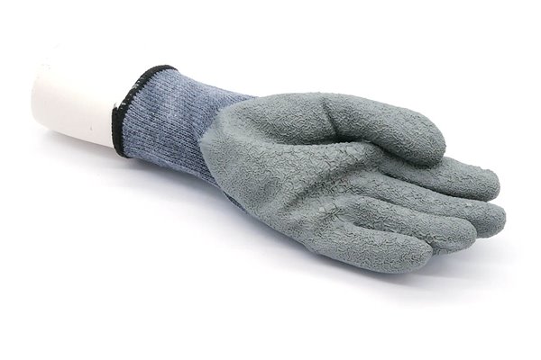 Rękawice robocze szare poliestrowe z lateksem, 415, rozmiar 10 - Consorte