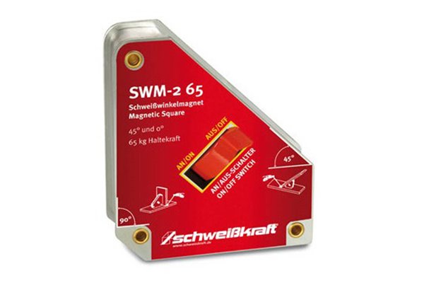 SWM-2 65 - magnetyczny kątownik spawalniczy, 152 x 130 x 35 mm, udźwig 75 kg - SCHWEISSKRAFT 1790031
