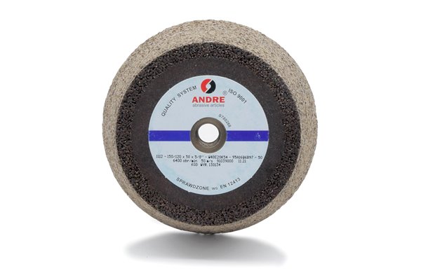 Ściernica garnkowa stożkowa z wkładką gwintową 150 mm x 50 mm x 5/8" | typ 1112 | 95A16Q6B97 - ANDRE 130134