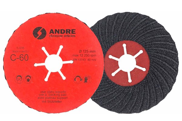 Tarcza fibrowa - 127MM x 22,2MM, ziarnistość C60 - ANDRE (820007)