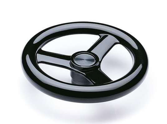 Koło ręczne czarne z duroplastu VR.250FP - ELESA+GANTER