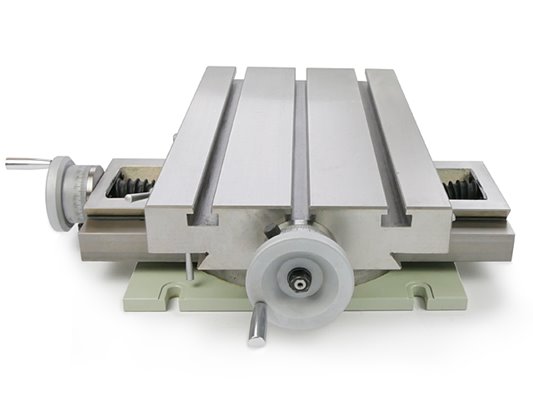 Stół krzyżowy, współrzędnościowy z podstawą obrotową MG-2C - 444 x 254 MM
