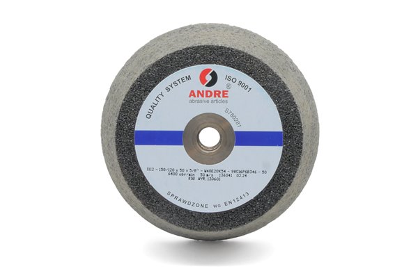 Ściernica garnkowa stożkowa z wkładką gwintową 150 x 50 mm x 5/8" | typ 1112 | 98C16P6B346 - ANDRE 130601