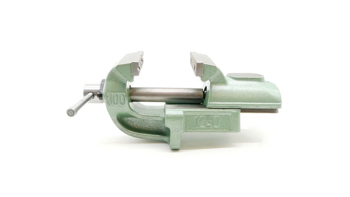 Imadło ślusarskie 100 mm z prowadzeniem pryzmowym typ 1240-100 - BISON