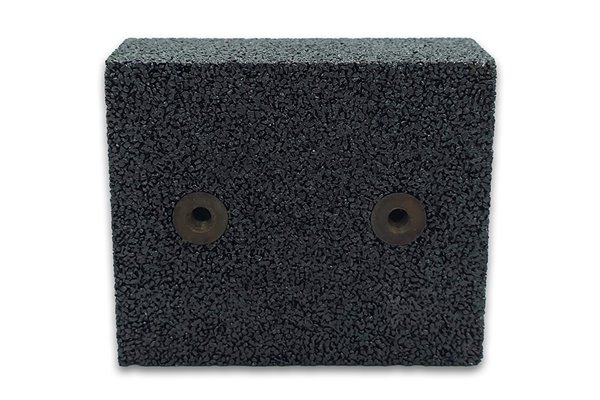 Segment prostokątny z dwoma wkładkami gwintowymi 80 x 40 x 95 mm | typ 3121 | 98C20M6B - ANDRE 140171