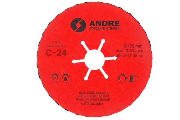 Tarcza fibrowa - 127MM x 22,2MM, ziarnistość C24 - ANDRE (820005)