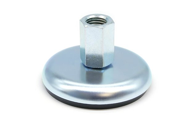 Nóżka stopa wahliwa antypoślizgowa z gwintem wewnętrznym w tulei GN 30-100-M20-62-A1-X - ELESA+GANTER