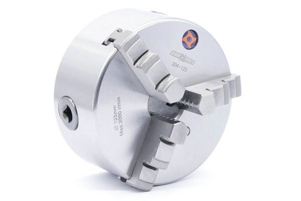 Uchwyt tokarski samocentrujący spiralny, żeliwny, 3 - szczękowy: 125 MM (DIN 6350) - DARMET