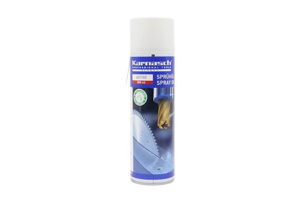 Olej w sprayu do obróbki skrawaniem, cięcia i wiercenia, pojemność 500 ml - KARNASCH 601150