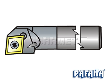 Zdjęcie Nóż tokarski składany z chwytem z węglika spiekanego do toczenia wewnętrznego: E12Q-SCLCL-09R - PAFANA