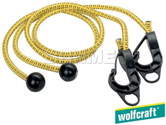 Zdjęcie Elastyczne gumy mocujące do mocowania plandek, długość: 0,6 m - 5 sztuk - WOLFCRAFT (WF3294000)