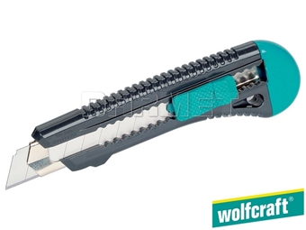 Zdjęcie Nóż standardowy z odłamywanym ostrzem, szerokość ostrza: 18 mm - WOLFCRAFT WF4146000