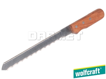 Zdjęcie Nóż specjalny do materialów izolacyjnych z uchwytem z drewna mocowanym na nity, długość ostrza: 275 mm - WOLFCRAFT WF4119000
