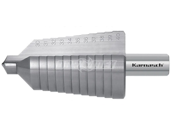 Zdjęcie Wiertło stożkowe stopniowe | 30 - 40 mm | 2 ostrza | HSS-XE - KARNASCH (213014)