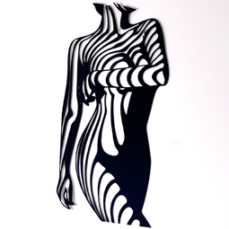 Zdjęcie Dekoracja ścienna do salonu | sylwetka kobiety| 75 cm - DARMET
