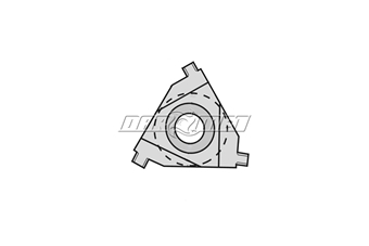 Zdjęcie Płytka do toczenia rowków wewnętrznych 1,10 mm pod pierścienie Segera DIN472 prawa  (3IR1.10-D472-1.30 VTX) – PAFANA